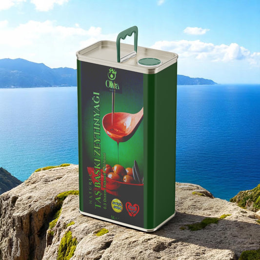 2025_2026_  İLK Hasat filtresiz Premium Domat Soğuk sıkım 5 Lt. Taş Baskı 486 polifenol