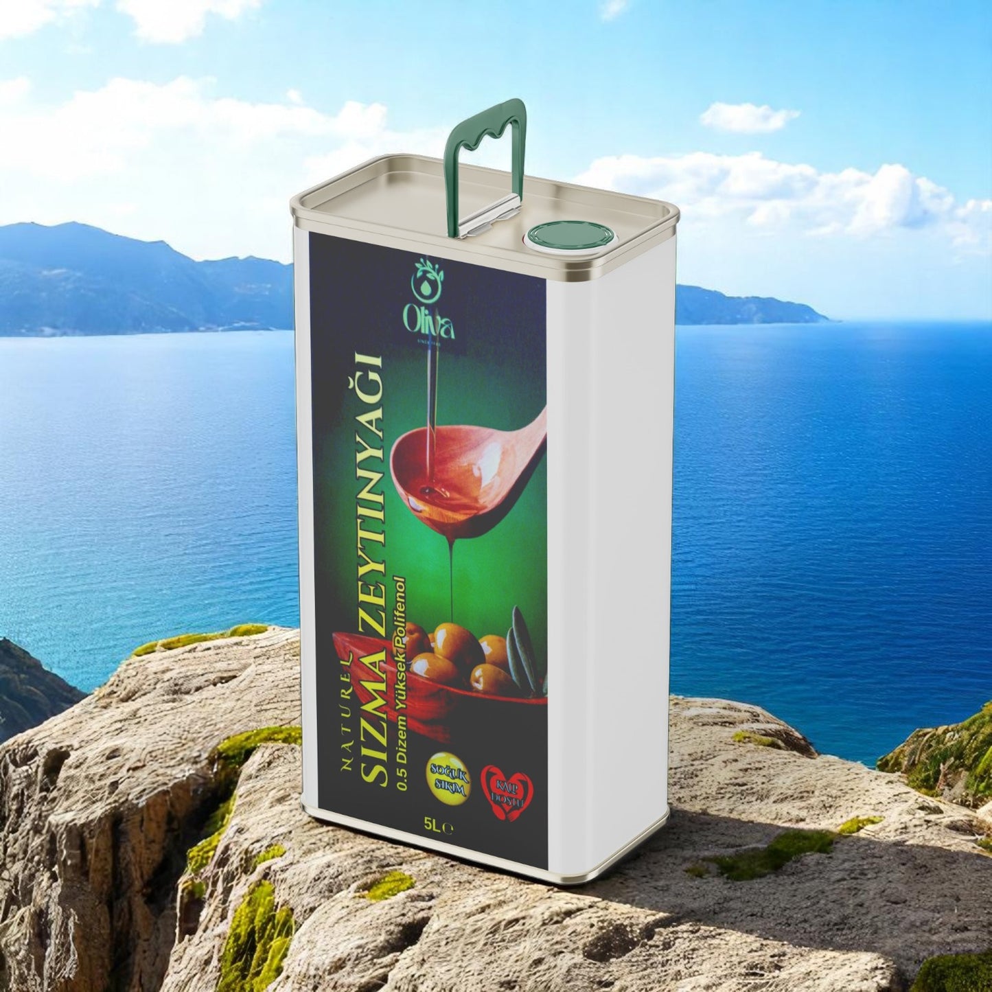 2025_2026 Kasım ayı Naturel Soğuk Sıkım Olgun Hasat Premium Zeytinyağı 5 Lt.